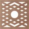 Ekena Millwork Chevron Wood Fretwork Pierced Ceiling Medallion, Wood (Paint Grade), 18"OD x 4 5/8"ID x 3/8"T CMWP18X18X0375CHMF - alternate 4